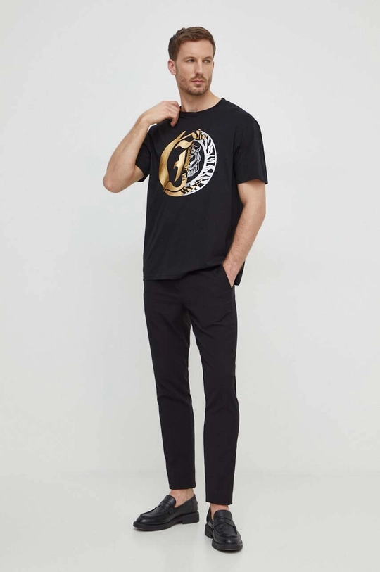 Just Cavalli t-shirt in cotone nero