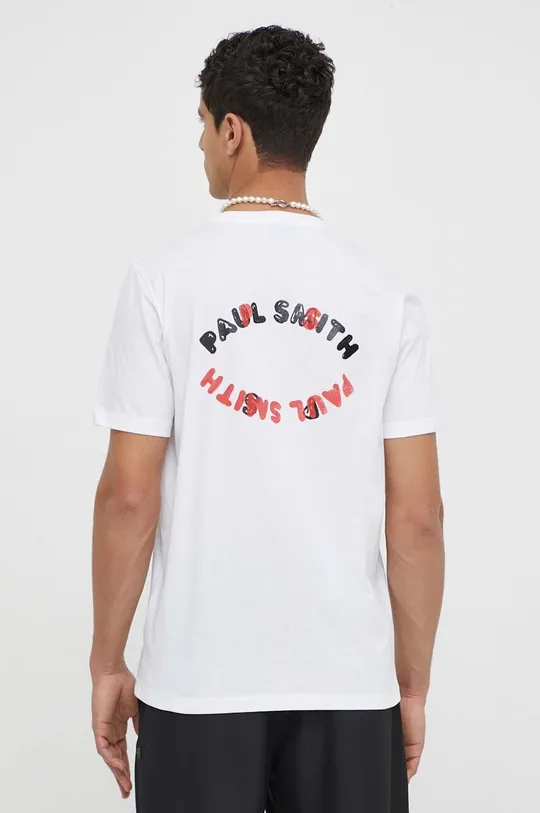 biały PS Paul Smith t-shirt bawełniany