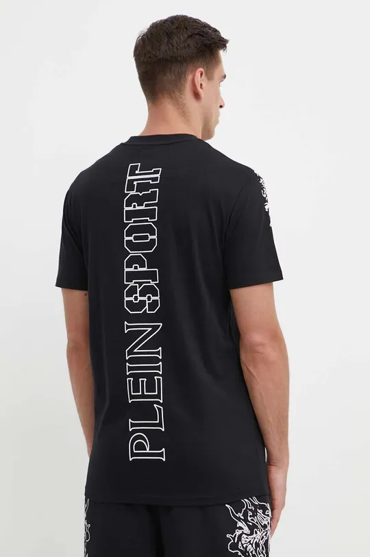 Хлопковая футболка PLEIN SPORT Основной материал: 100% Хлопок Резинка: 95% Хлопок, 5% Эластан
