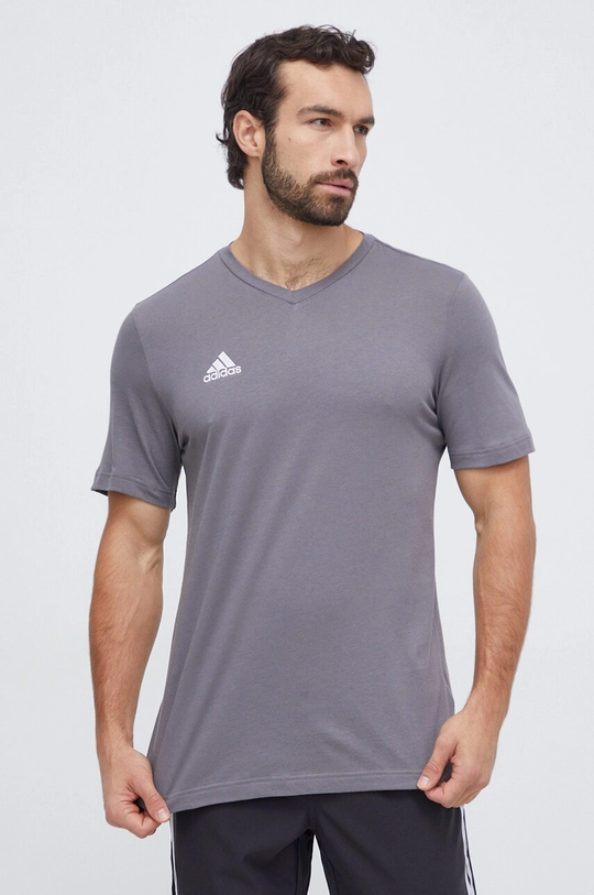 Футболка adidas Performance Entrada 22 колір сірий з аплікацією ...
