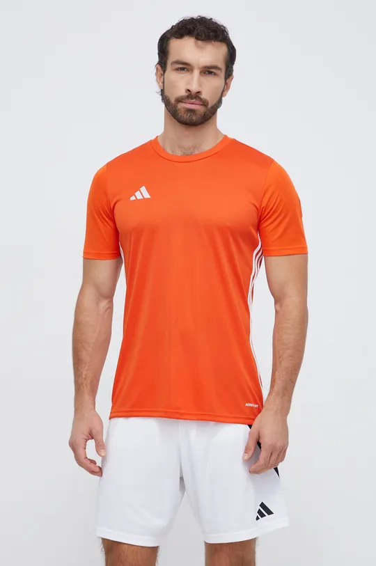 oranžna Kratka majica za vadbo adidas Performance Tabela 23 Moški