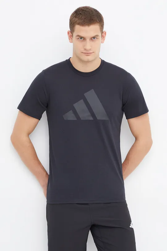 czarny adidas Performance t-shirt treningowy TR-ES Męski