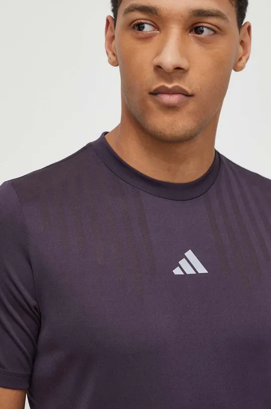 fialová Tréningové tričko adidas Performance HIIT