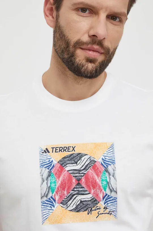 fehér adidas TERREX t-shirt TX Unite