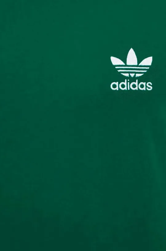 zielony adidas Originals t-shirt bawełniany 3-Stripes Tee