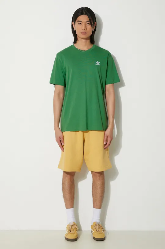 Bavlněné tričko adidas Originals zelená