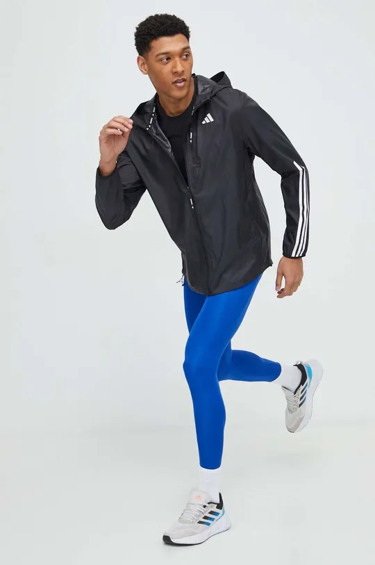 Μπλουζάκι για τρέξιμο adidas Performance Own the Run Own the Run μαύρο