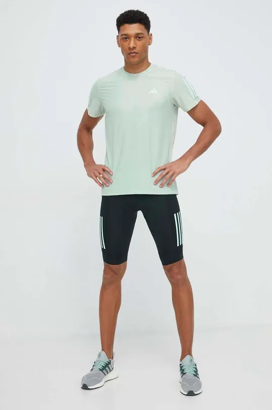 Kratka majica za tek adidas Performance Own the Run zelena