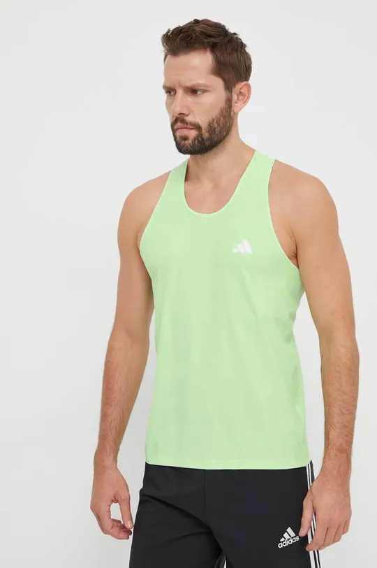 zielony adidas Performance t-shirt do biegania Own The Run Own The Run Męski