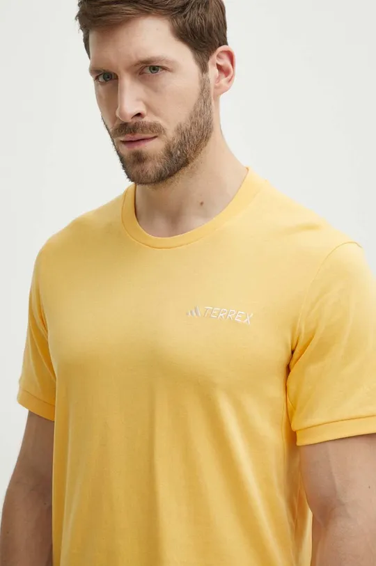 żółty adidas TERREX t-shirt sportowy Xploric Męski