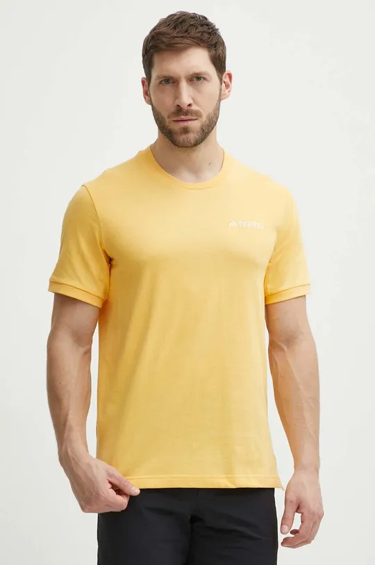 κίτρινο Αθλητικό μπλουζάκι adidas TERREX Xploric