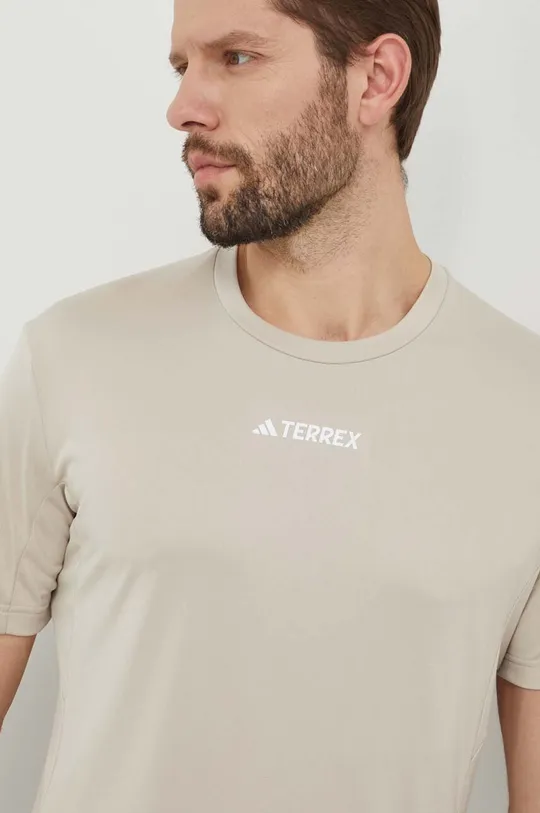 beżowy adidas TERREX t-shirt sportowy Multi