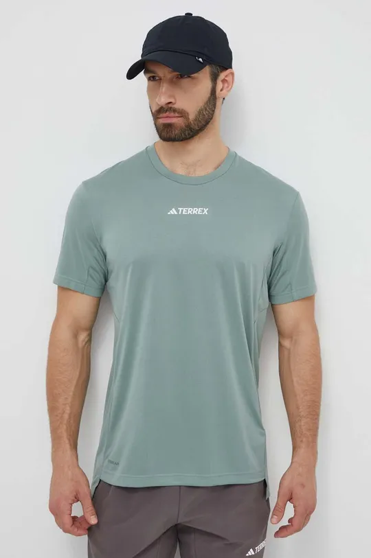 zöld adidas TERREX sportos póló Férfi