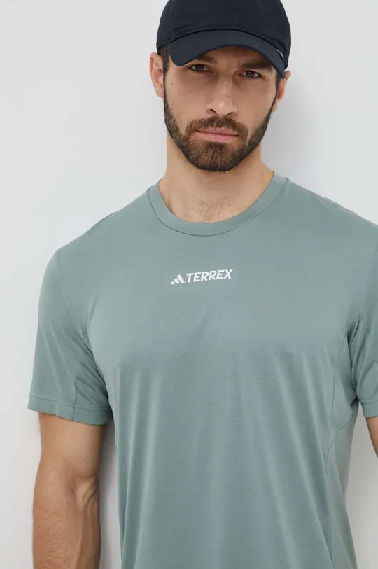 zielony adidas TERREX t-shirt sportowy
