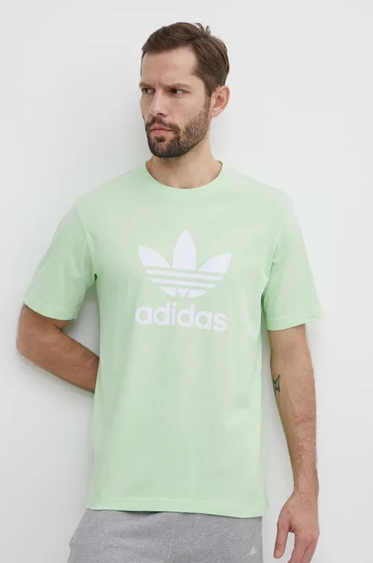zelená Bavlnené tričko adidas Originals