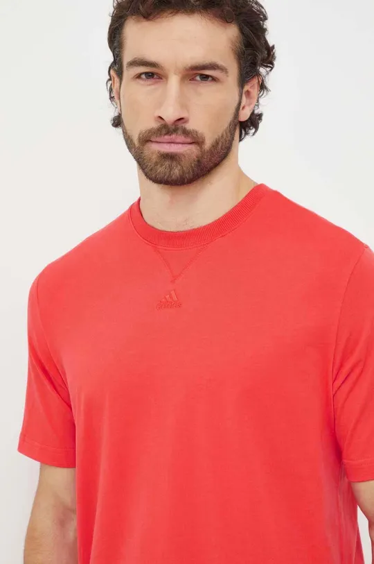 červená Bavlnené tričko adidas