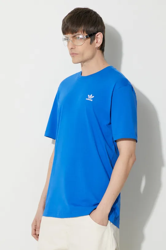 blue adidas Originals cotton t-shirt Essential Tee