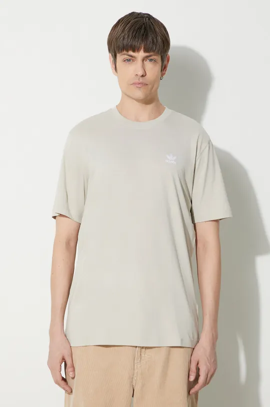 gray adidas Originals cotton t-shirt Essential Tee Men’s