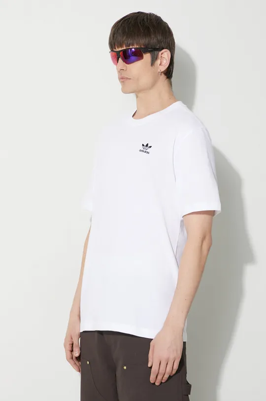 biały adidas Originals t-shirt bawełniany Essential Tee