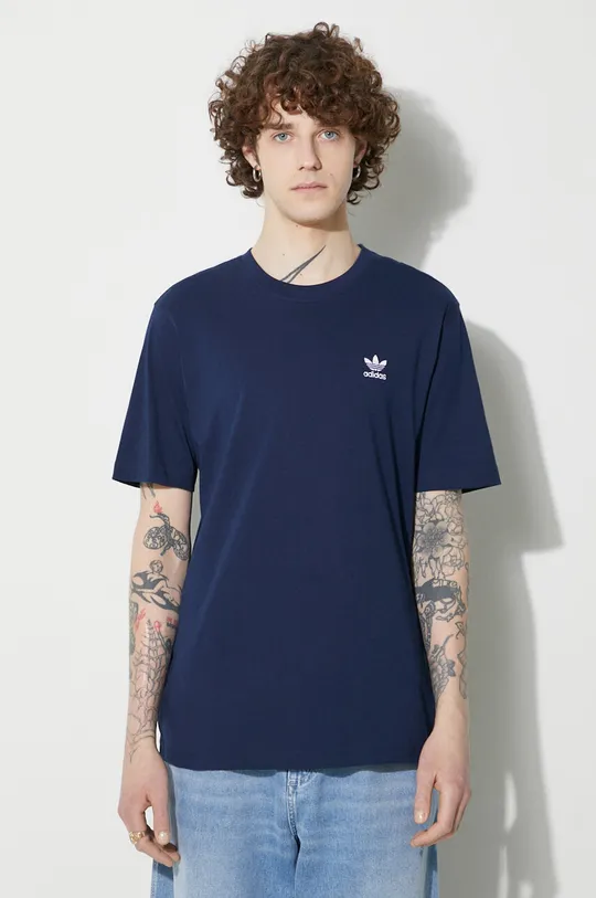 navy adidas Originals cotton t-shirt Essential Tee Men’s