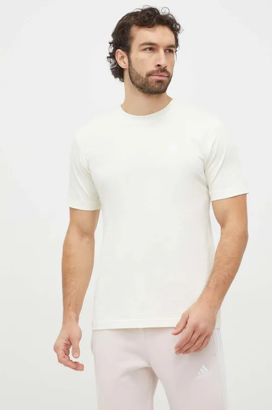 κίτρινο Βαμβακερό μπλουζάκι adidas Originals Essential Tee Ανδρικά