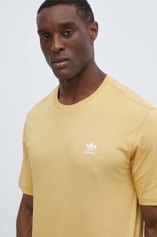 rumena Bombažna kratka majica adidas Originals Moški