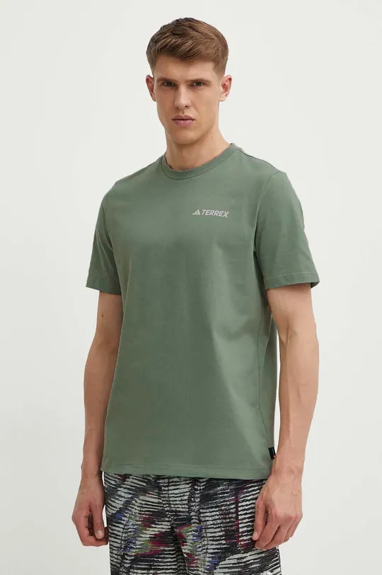 πράσινο Αθλητικό μπλουζάκι adidas TERREX Ανδρικά