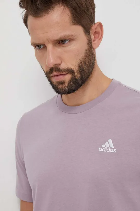 ροζ Βαμβακερό μπλουζάκι adidas 0