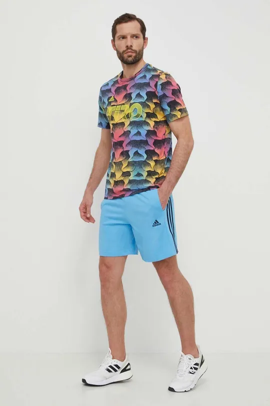 Бавовняна футболка adidas TIRO барвистий
