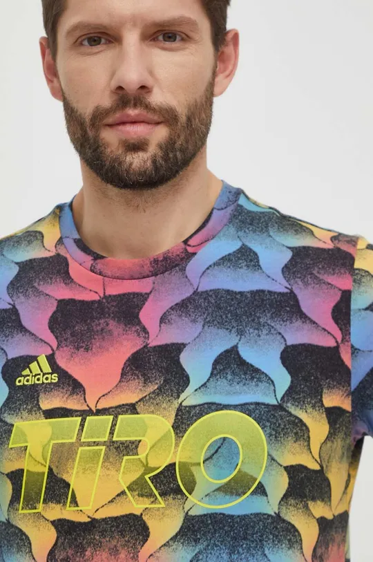 multicolor adidas t-shirt bawełniany TIRO