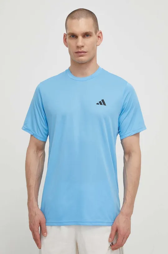 niebieski adidas Performance t-shirt treningowy Training Essentials Męski