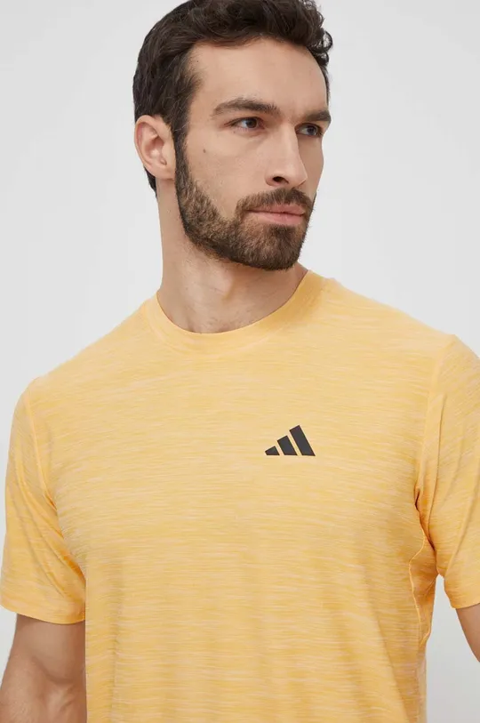 Μπλουζάκι προπόνησης adidas Performance με ελαστάν κίτρινο IT5402