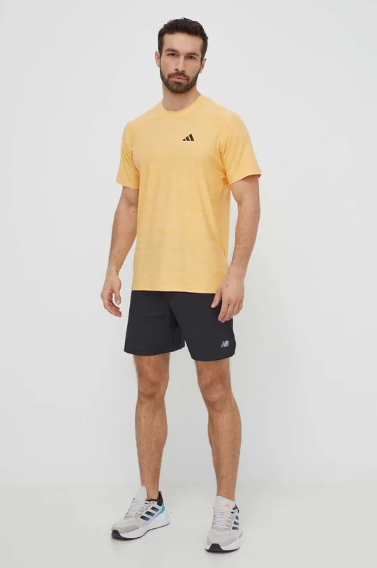 adidas Performance t-shirt treningowy żółty