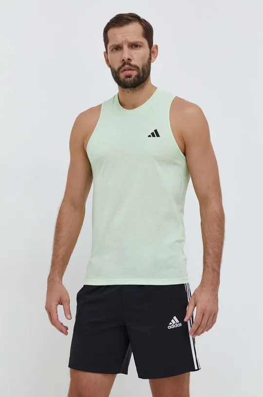 zelena Kratka majica za vadbo adidas Performance Moški