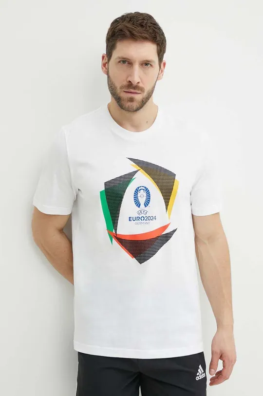 bézs adidas Performance t-shirt Euro 2024 Férfi