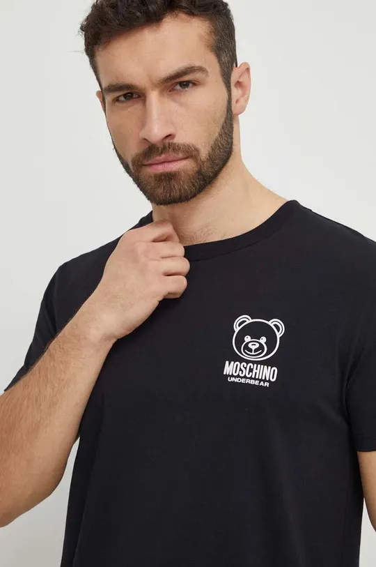czarny Moschino Underwear t-shirt lounge Męski