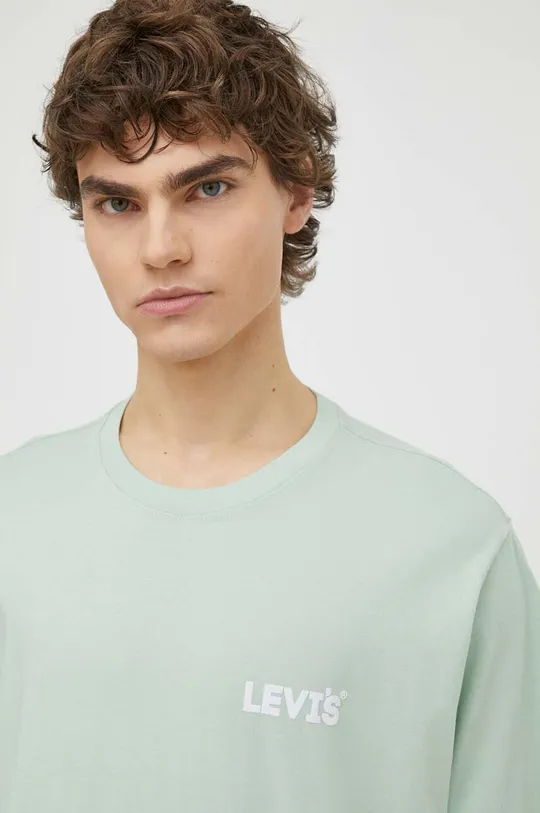 verde Levi's t-shirt in cotone