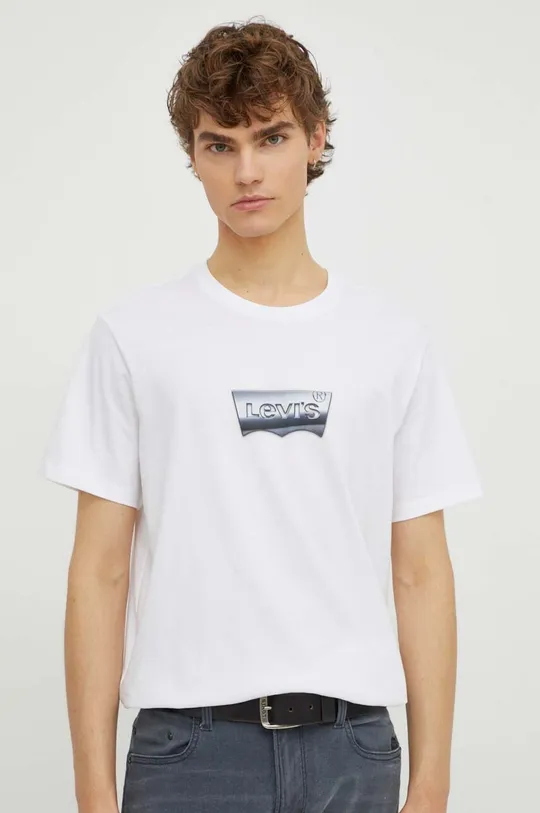 fehér Levi's t-shirt Férfi