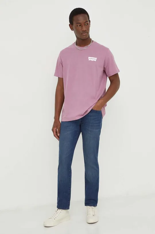 Μπλουζάκι Levi's ροζ