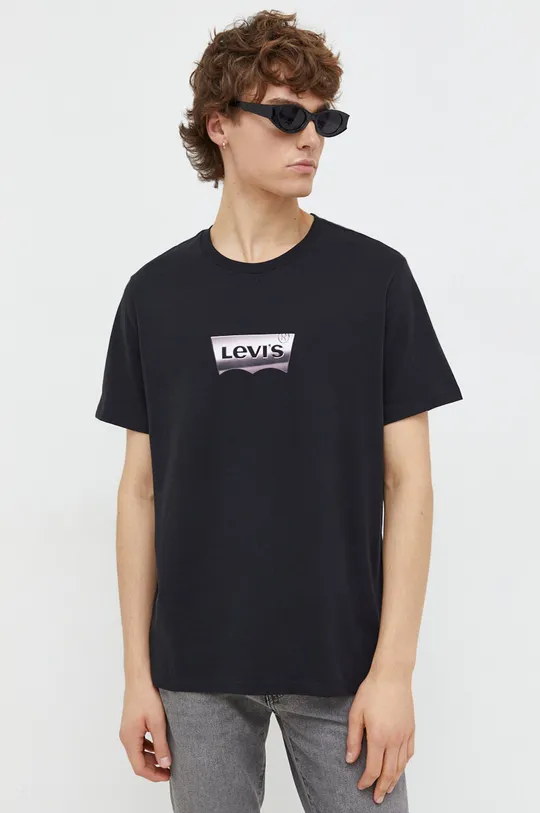 czarny Levi's t-shirt Męski