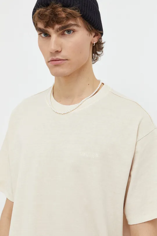 beige Levi's t-shirt in cotone Uomo