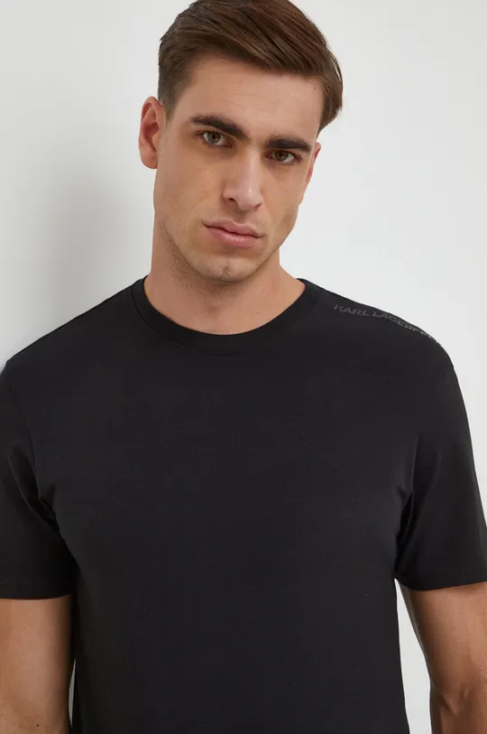 Kratka majica Karl Lagerfeld 2-pack črna