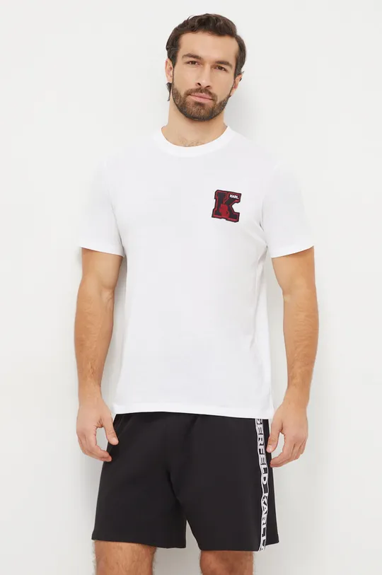bianco Karl Lagerfeld t-shirt in cotone Uomo