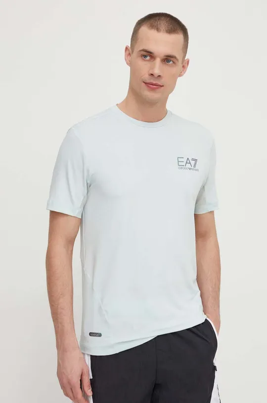 turkizna Kratka majica EA7 Emporio Armani Moški