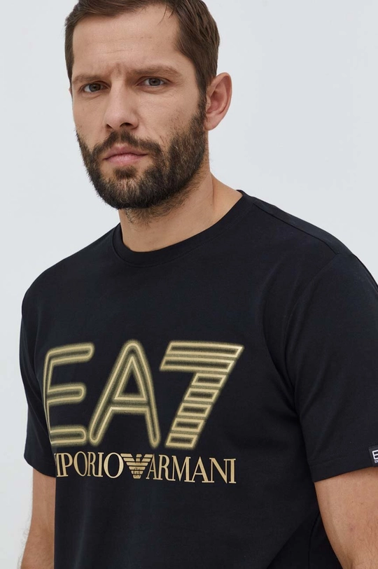 čierna Tričko EA7 Emporio Armani