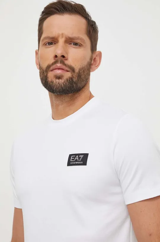 biały EA7 Emporio Armani t-shirt