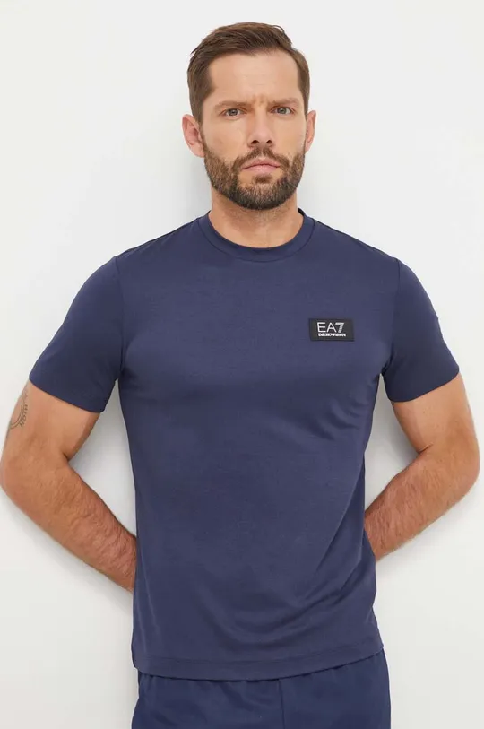 mornarsko modra Kratka majica EA7 Emporio Armani Moški
