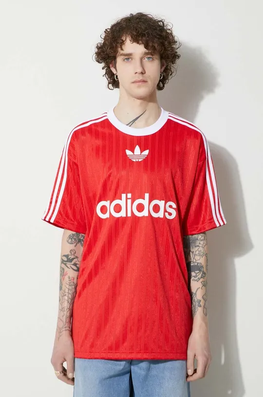 červená Tričko adidas Originals Adicolor Poly Tee Pánský