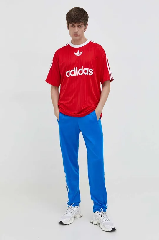Μπλουζάκι adidas Originals Adicolor Poly Tee κόκκινο