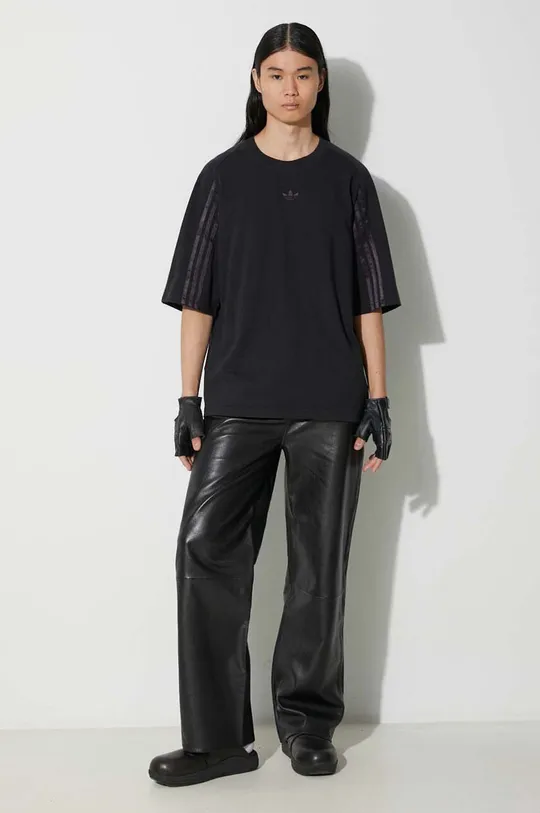 adidas Originals t-shirt bawełniany Fashion Raglan Cutline czarny